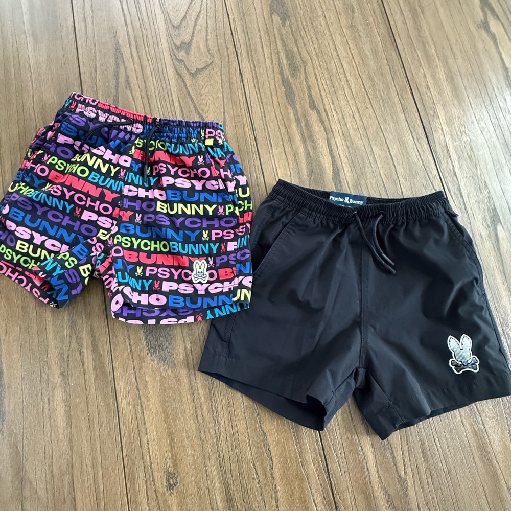Psycho Bunny- swim trunks for boys (set of 2)